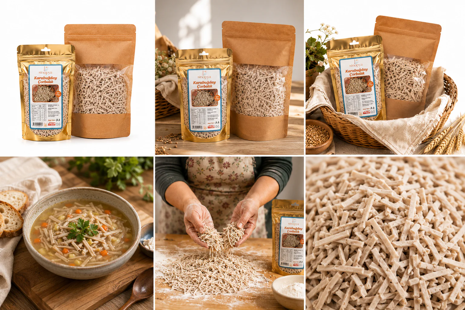 Karabuğday Eriştesi ve Karabuğday Eriştesi Çorbalık (Glutensiz) - Görsel 2